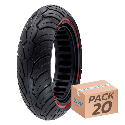 Rueda maciza ultraligera 9,5x2,5 roja para NIU [Ewheel] - 20uds