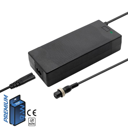 Cargador premium 60v (salida 66,4v)  2A conector Gx16 [Ewheel]