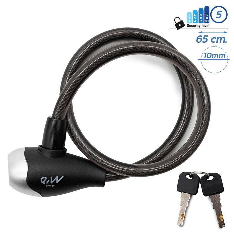 Candado de llave EWLK016 negro