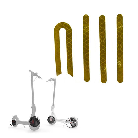 Adhesivo reflectante dorado para patinete Xiaomi M365 y Pro